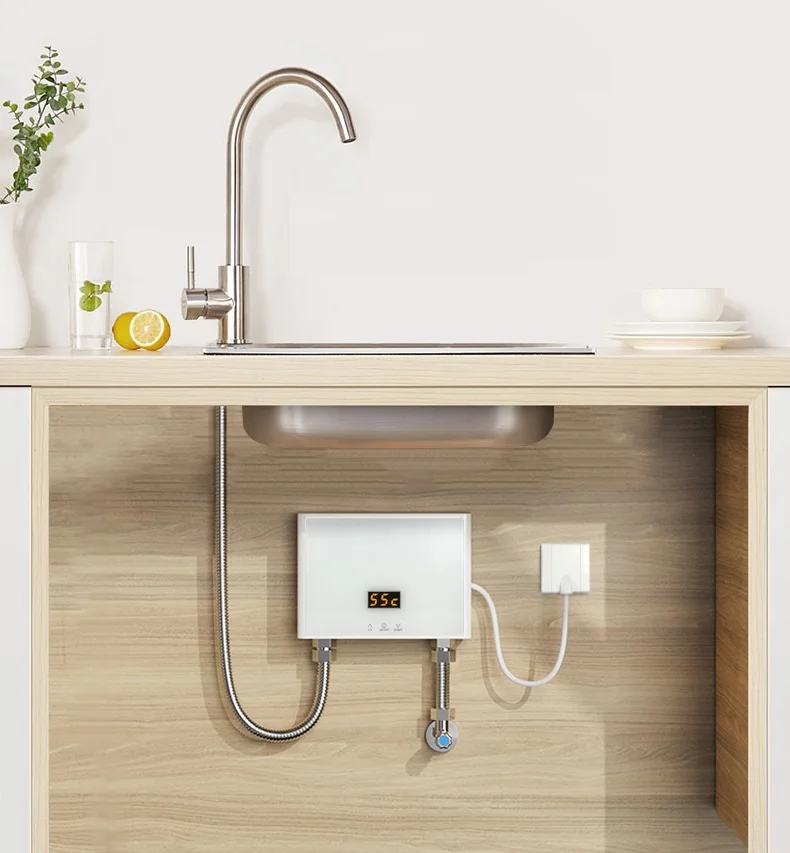 LF-001A,4000W/5500W Tankless Instant Electric Water Heater with Touch Panel Remote Control for Kitchen Bathroom Accessory
LF-001A,4000W/5500W Tankless Instant Electric Water Heater with Touch Panel Remote Control for Kitchen Bathroom Accessory