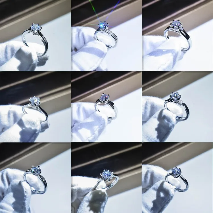 New Simulation Moissanite Hearts and Arrows Open Adjustable Diamond Ring Wedding Flashing High-grade Cubic Zirconia Ring
New Simulation Moissanite Hearts and Arrows Open Adjustable Diamond Ring Wedding Flashing High-grade Cubic Zirconia Ring