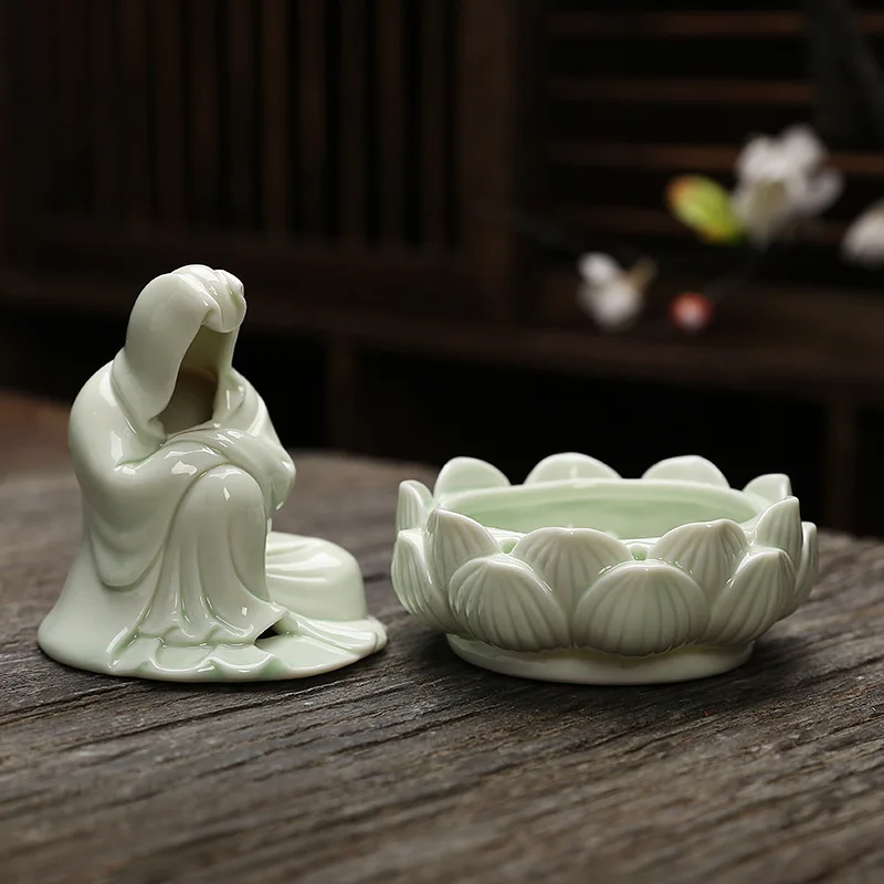 Ceramic Indoor Living Room Incense Burner Plate Incense Burner Ornaments Incense Holder Buddhist Supplies Room Decor
Ceramic Indoor Living Room Incense Burner Plate Incense Burner Ornaments Incense Holder Buddhist Supplies Room Decor