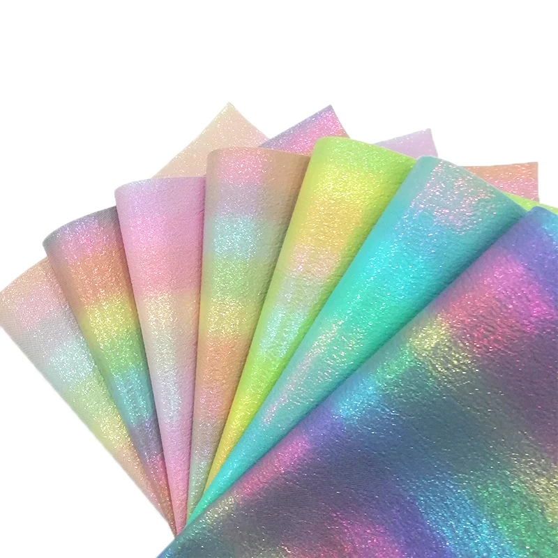 XHT Rainbow Colorful Stripe Printed Metallic Vinyl PU Faux Leather Fabric for Shoe/Bag/DIY Accessories/Hair Bow/Clothing
XHT Rainbow Colorful Stripe Printed Metallic Vinyl PU Faux Leather Fabric for Shoe/Bag/DIY Accessories/Hair Bow/Clothing