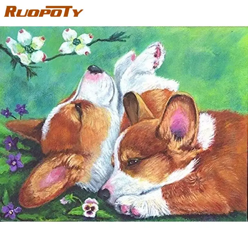 RUOPOTY Picture By Number Dog Animals Kits For Adults Handpainted DIY Paint By Number Scenery On Canvas Home Decoration
RUOPOTY Picture By Number Dog Animals Kits For Adults Handpainted DIY Paint By Number Scenery On Canvas Home Decoration