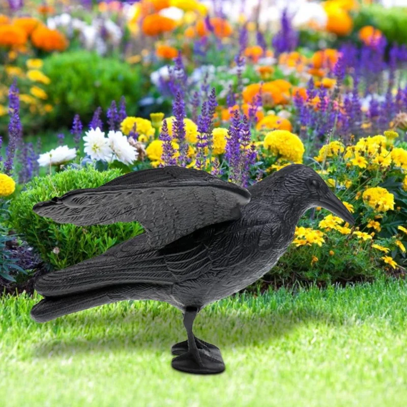 Plastic Black Crow Hunting Durable Garden Flocked Hard Decoy Raven Halloween Prop for Shooting Home Yard Field Decoration
Plastic Black Crow Hunting Durable Garden Flocked Hard Decoy Raven Halloween Prop for Shooting Home Yard Field Decoration