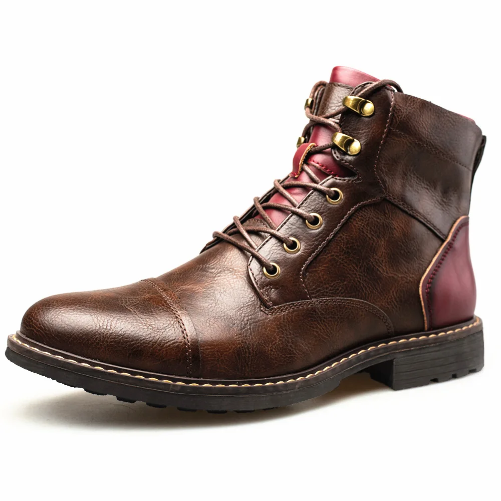 2023 New Men's Leather Boots Side Zipper Men's Ankle Boots Wear Resistant And Anti Slip Male Boots Chaussure Homme Large Size 48
2023 New Men's Leather Boots Side Zipper Men's Ankle Boots Wear Resistant And Anti Slip Male Boots Chaussure Homme Large Size 48