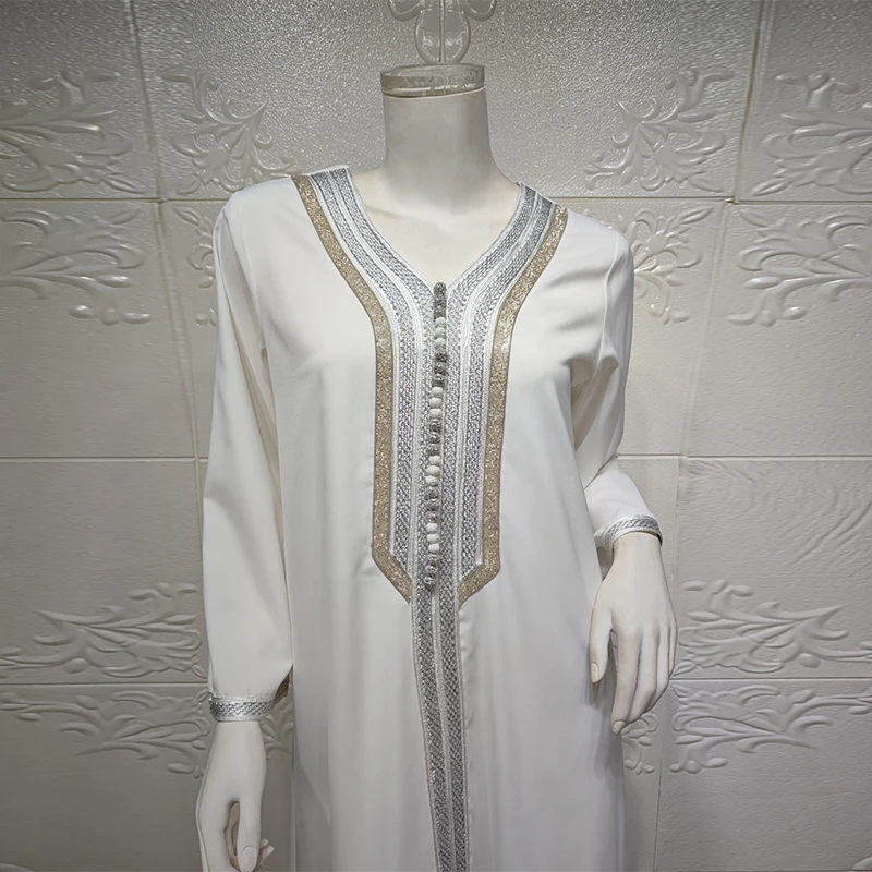 White Kaftan Dubai Abaya Turkey Muslim Hijab Dress Islam Abayas Dresses For Women Robe Djellaba Caftan Ensemble Femme Musulmane
White Kaftan Dubai Abaya Turkey Muslim Hijab Dress Islam Abayas Dresses For Women Robe Djellaba Caftan Ensemble Femme Musulmane