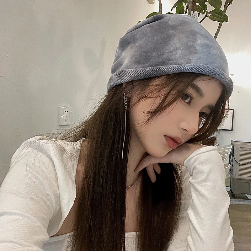 Woolen Hat Female Korean Fashion Tie Dye Pile Hat Japanese Autumn and Winter Warm Ear Protection Cap beanie bonnets wholesale
Woolen Hat Female Korean Fashion Tie Dye Pile Hat Japanese Autumn and Winter Warm Ear Protection Cap beanie bonnets wholesale