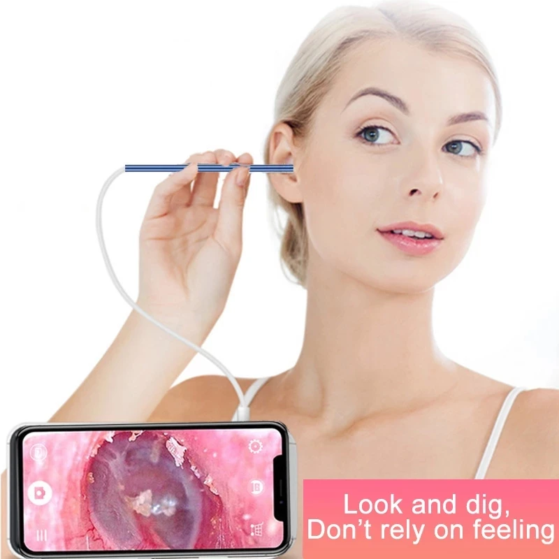 Otoscope Video HD Ear Cleaner Camera In Ear Cleaning Endoscope Spoon Mini Camera Ear Picker Ear Wax Removal Visual Ear Mouth Nos
Otoscope Video HD Ear Cleaner Camera In Ear Cleaning Endoscope Spoon Mini Camera Ear Picker Ear Wax Removal Visual Ear Mouth Nos