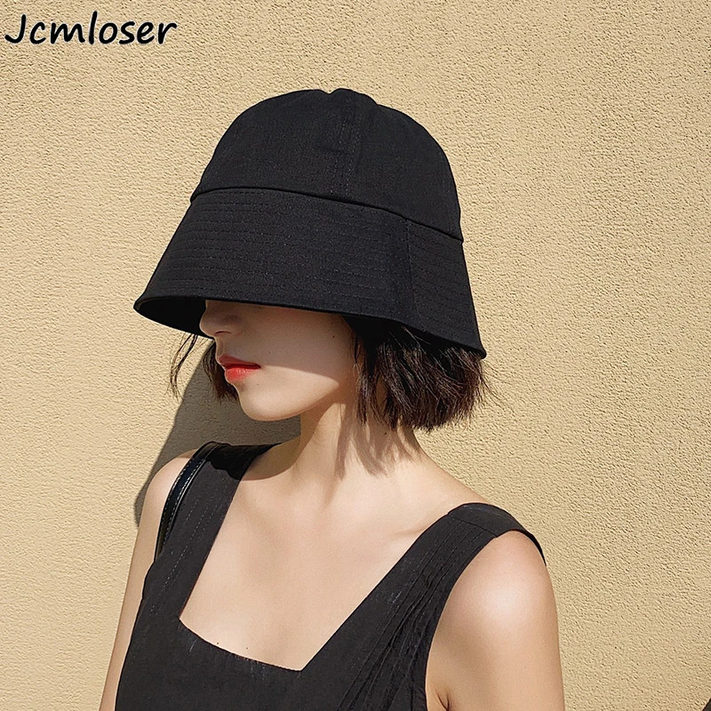 Japan solid color Summer Woman Sun Hats Cotton Bucket Hat Foldable Sunscreen Hat Cap Outdoor Beach UV Protection Fisherman Hat 
Japan solid color Summer Woman Sun Hats Cotton Bucket Hat Foldable Sunscreen Hat Cap Outdoor Beach UV Protection Fisherman Hat