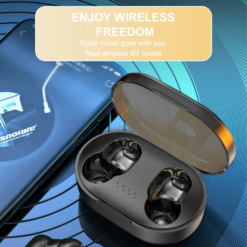 Wireless Earbuds Bluetooth-compatible V5.1 Rechargeable Sweat-proof Earphones Sound Headset Noise Cancelling Hands-free
Wireless Earbuds Bluetooth-compatible V5.1 Rechargeable Sweat-proof Earphones Sound Headset Noise Cancelling Hands-free