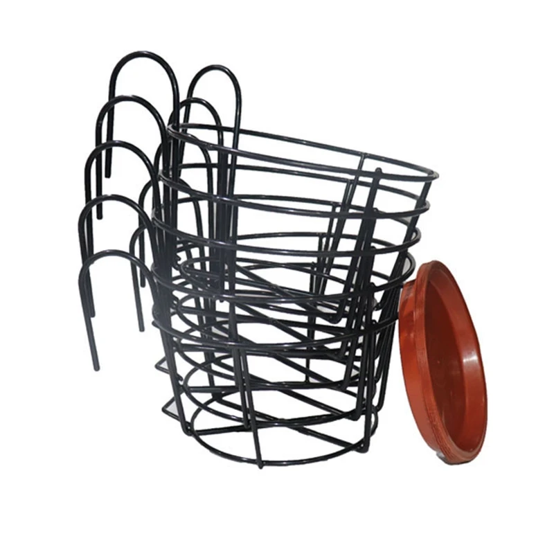 5Pcs Flower Rack Iron Art Stand Ornament Plant Garden Hanging Pot Holder Balcony Frame Railing Home Wall-Mounted Bracket
5Pcs Flower Rack Iron Art Stand Ornament Plant Garden Hanging Pot Holder Balcony Frame Railing Home Wall-Mounted Bracket
