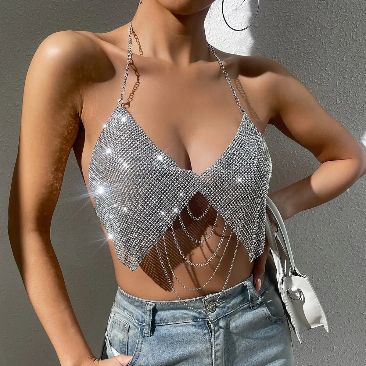 2023 Shiny Beaded Body Chain Women Top Bra Crystals Body Chain Tassels Beach Party Women Bikini Body Jewelry Women Cropped Top
2023 Shiny Beaded Body Chain Women Top Bra Crystals Body Chain Tassels Beach Party Women Bikini Body Jewelry Women Cropped Top