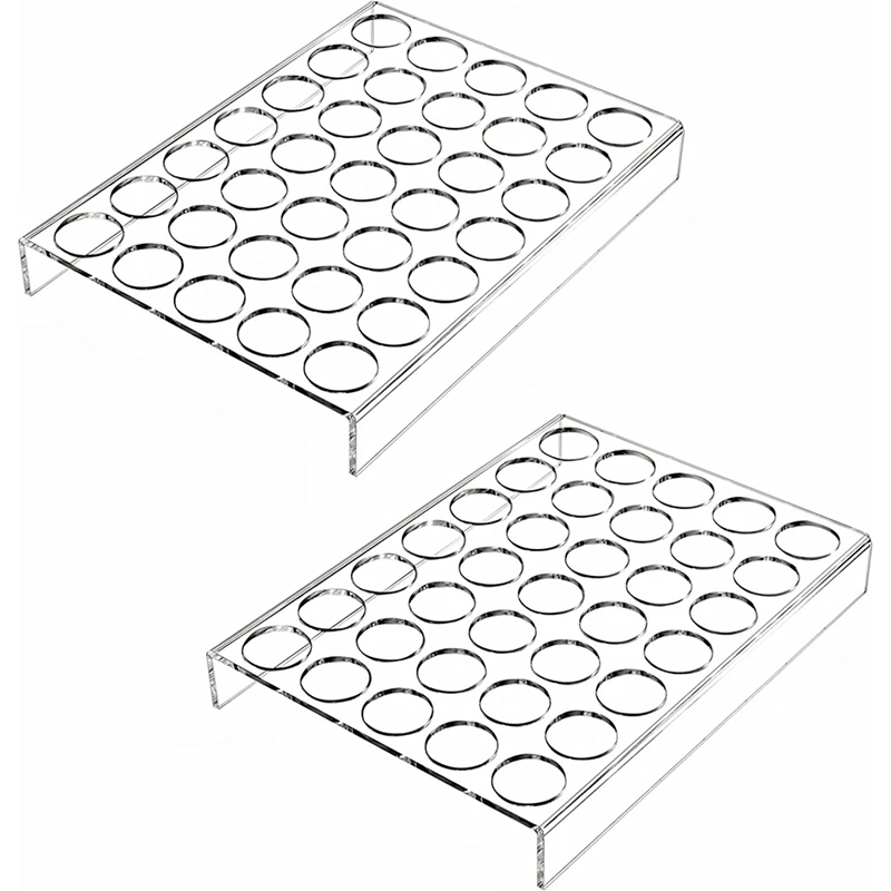 2 Pack Of 35 Slots Flat Countertop Coffee Pod Holder K Cup Organizer Tray Clear Acrylic Coffee Pod Organizer
2 Pack Of 35 Slots Flat Countertop Coffee Pod Holder K Cup Organizer Tray Clear Acrylic Coffee Pod Organizer