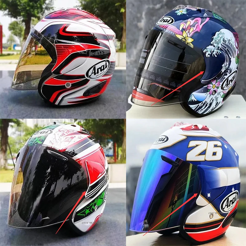 Open Face Dual Lens Visors For ARAI 3/4 Helmet SZ-Ram 3 Hermonza Fixed Base Top Inlet Trim Accessories
Open Face Dual Lens Visors For ARAI 3/4 Helmet SZ-Ram 3 Hermonza Fixed Base Top Inlet Trim Accessories