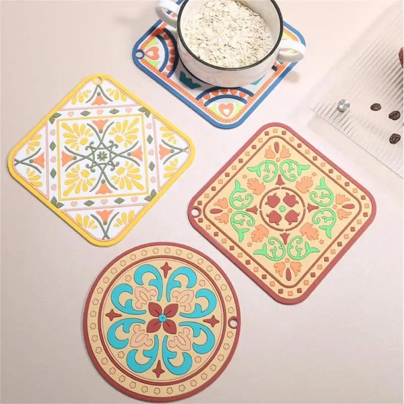 Термоизоляционная подставка из ПВХ в национальном стиле, подставка для чаши с защитой от ожогов, подставка для кофейного столика, нескользя... 
Термоизоляционная подставка из ПВХ в национальном стиле, подставка для чаши с защитой от ожогов, подставка для кофейного столика, нескользя...