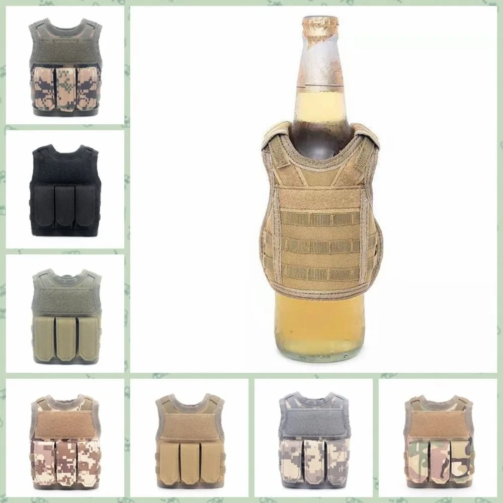 Nylon Drink Bottle Cover Military Beer Bottle Vest Durable Tactical Beer Bottle Vest for For Water Wine Drink Bottle Doll Pet
Nylon Drink Bottle Cover Military Beer Bottle Vest Durable Tactical Beer Bottle Vest for For Water Wine Drink Bottle Doll Pet