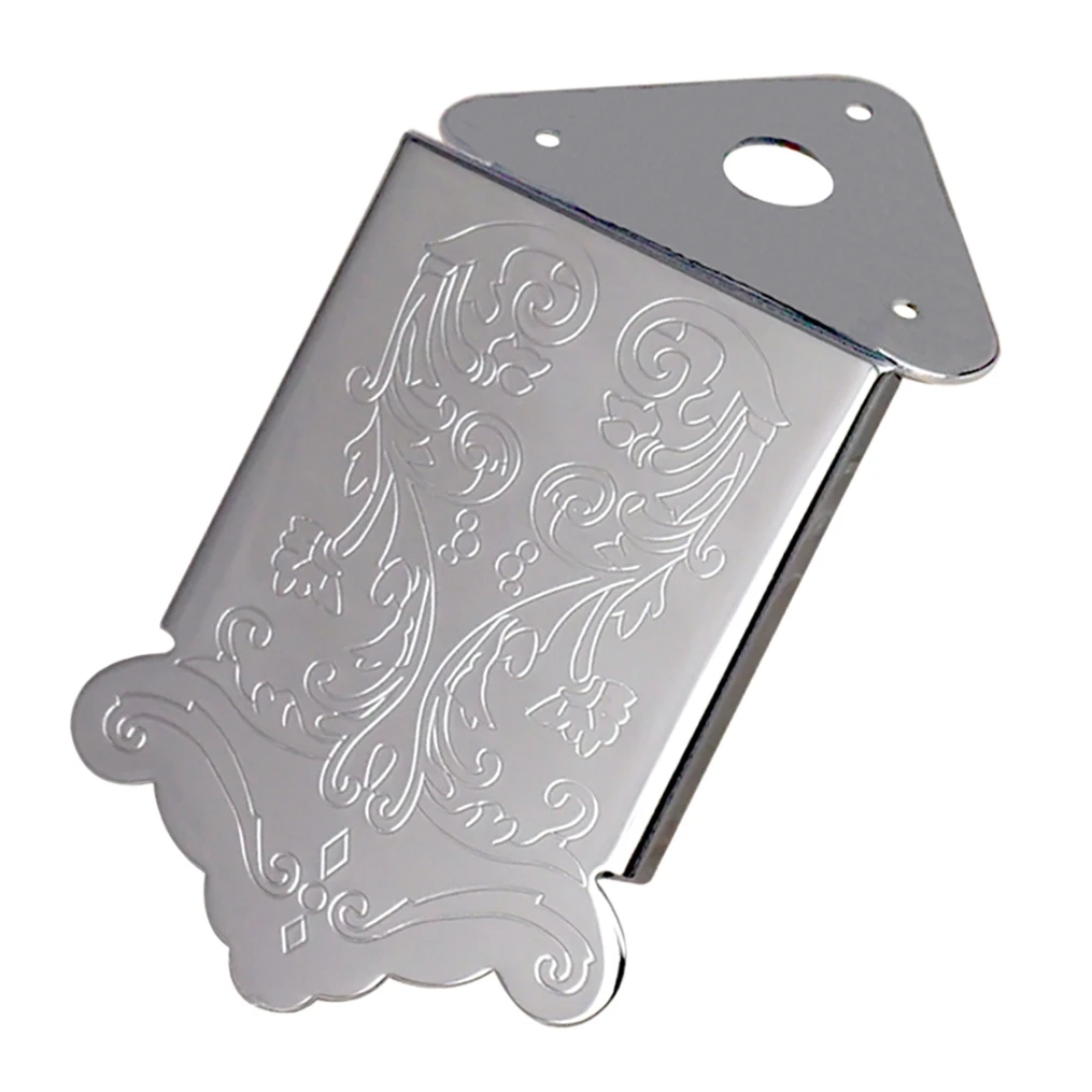 Mandolin Tailpiece Bridge Back Hole Style for 3-6 Strings Cigar Box Guitar Part,Silver 
Mandolin Tailpiece Bridge Back Hole Style for 3-6 Strings Cigar Box Guitar Part,Silver
