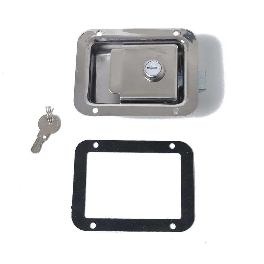 2PCS Stainless Steel Paddle Door Lock Latch Handle and Key Compatible for Trailer Caravan Truck
2PCS Stainless Steel Paddle Door Lock Latch Handle and Key Compatible for Trailer Caravan Truck
