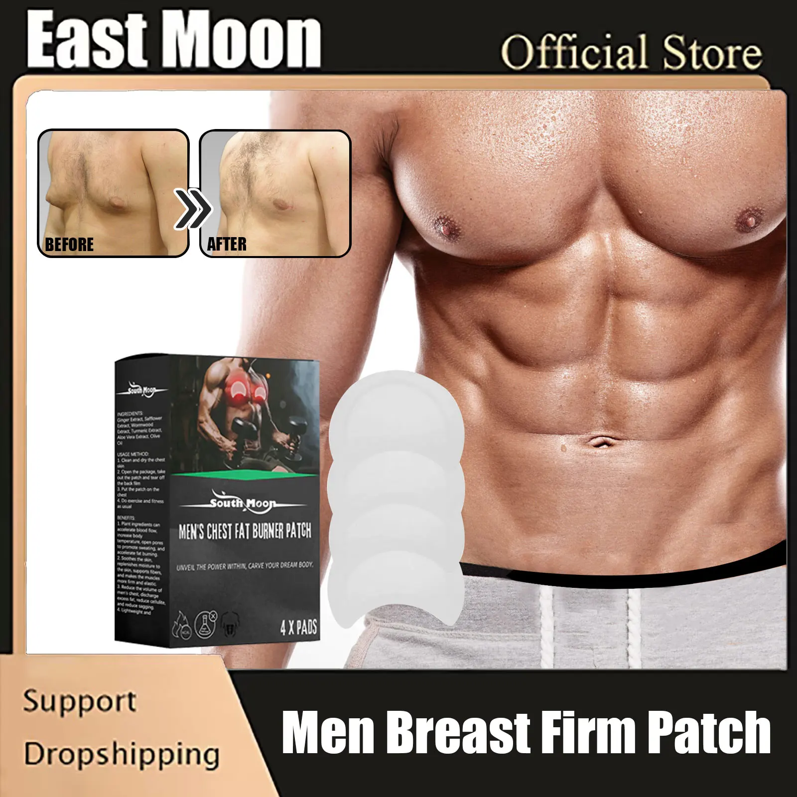 Gynecomastia Reduction Patch Fat Burning Shrink Breast Firming Strengthening Muscle Anti Cellulite Body Shaping Slimming Patch
Gynecomastia Reduction Patch Fat Burning Shrink Breast Firming Strengthening Muscle Anti Cellulite Body Shaping Slimming Patch