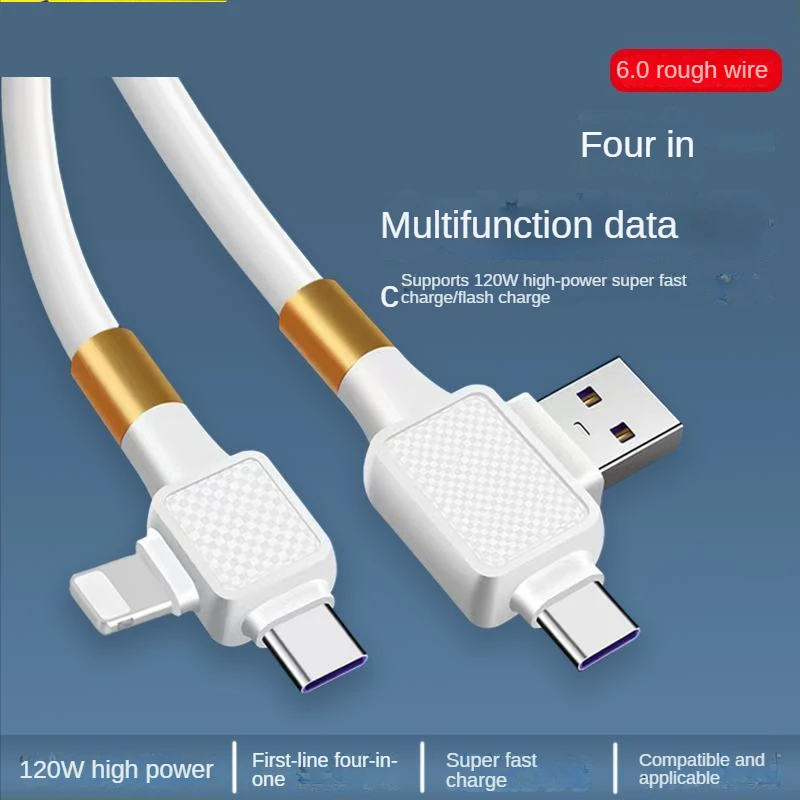 3DX Suitable For IPhone 14 Charger Head 20W 13/12Pro Data Cable TypeC Mobile Phone USB Four-in-one
3DX Suitable For IPhone 14 Charger Head 20W 13/12Pro Data Cable TypeC Mobile Phone USB Four-in-one