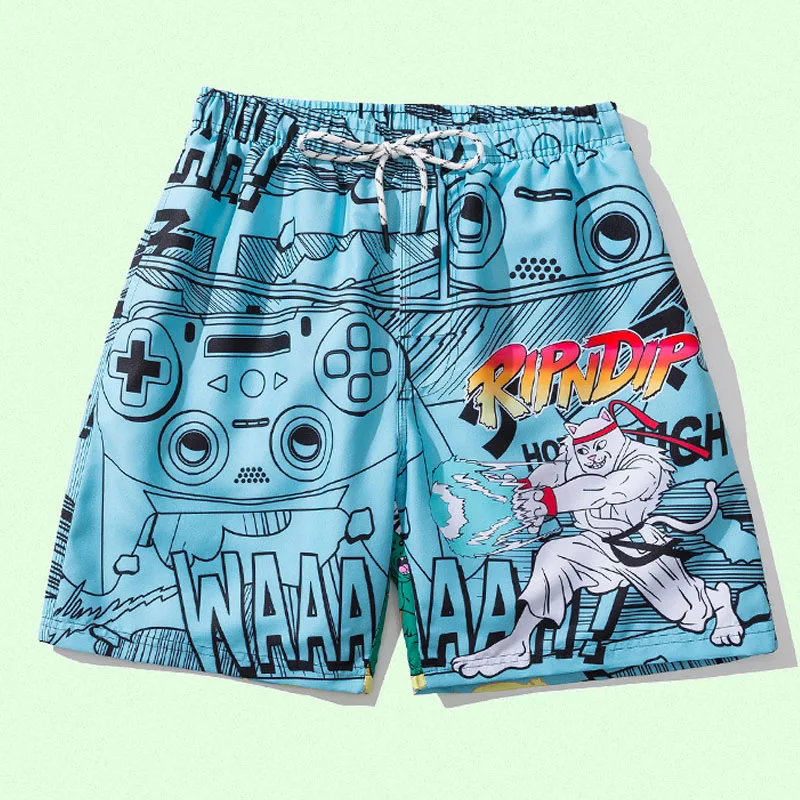 New Loose Beach Shorts Men's Funny Cartoon Printed Double Intranet Breathable Pants Male Fashion Summer Casual Mens Beach Shorts
New Loose Beach Shorts Men's Funny Cartoon Printed Double Intranet Breathable Pants Male Fashion Summer Casual Mens Beach Shorts