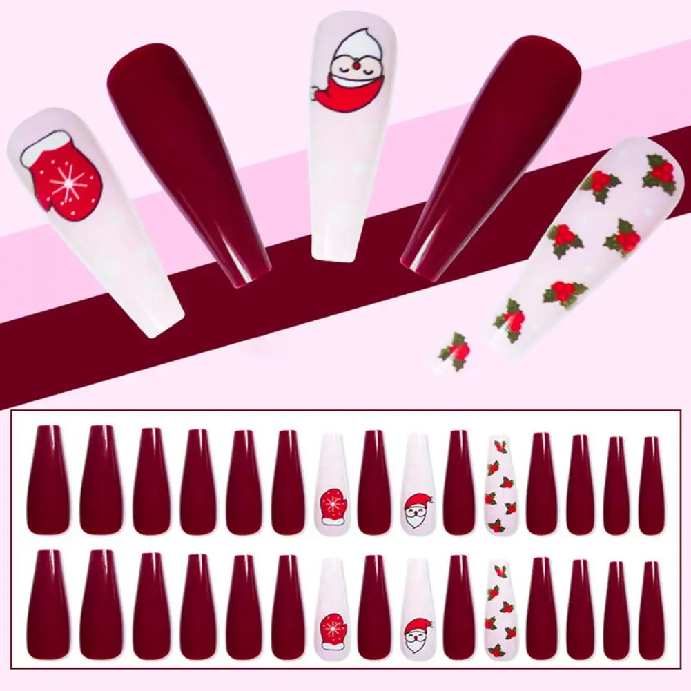 1 Set Manicure Tips Good Plastic Harmless Xmas Themed Removable DIY Fake Nails Set for Nail Salon Artificial Nails Fake Nails
1 Set Manicure Tips Good Plastic Harmless Xmas Themed Removable DIY Fake Nails Set for Nail Salon Artificial Nails Fake Nails
