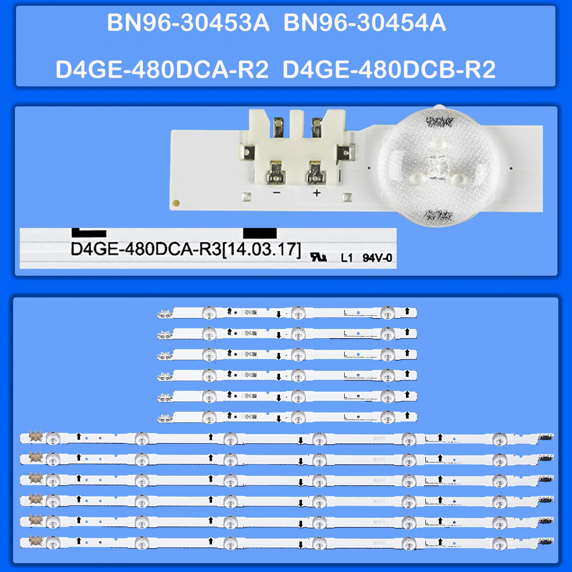 Светодиодная подсветка Strio D4GE-480DCA-R3 D4GE-480DCB-R3 Для UE48H5500AK UE48H5505AK UE48H5552AR UE48H6348AK UE48H6350AK UE48H6400AK
Светодиодная подсветка Strio D4GE-480DCA-R3 D4GE-480DCB-R3 Для UE48H5500AK UE48H5505AK UE48H5552AR UE48H6348AK UE48H6350AK UE48H6400AK
