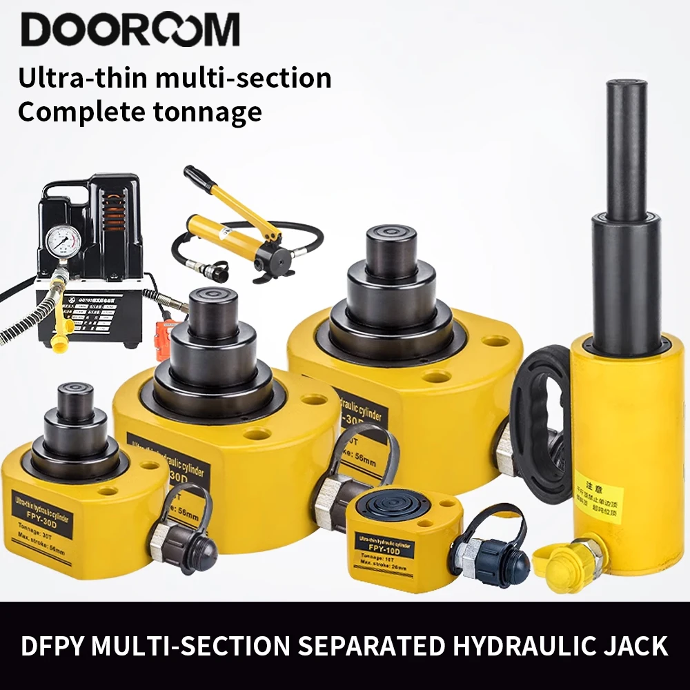 DOOROOM Hydraulic Ram Jack Multi-Section Stroke 24-65mm Mini Portable Lifting Cylinder Ultra-thin Multi-section Lifting Jack
DOOROOM Hydraulic Ram Jack Multi-Section Stroke 24-65mm Mini Portable Lifting Cylinder Ultra-thin Multi-section Lifting Jack
