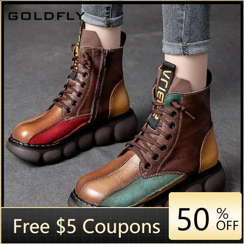Martin Boots Muffin Thick Bottom Color Matching British New Style High Top Shoes Autumn and Winter Retro Short Boots Women 2021
Martin Boots Muffin Thick Bottom Color Matching British New Style High Top Shoes Autumn and Winter Retro Short Boots Women 2021
