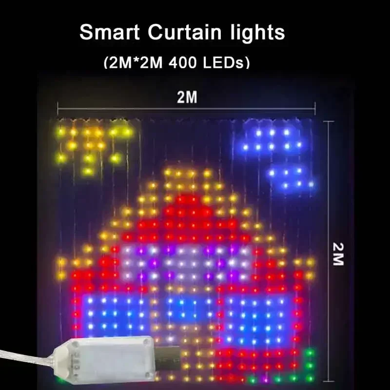 Светодиодные гирлянды для штор Cortinas LED 
Светодиодные гирлянды для штор Cortinas LED