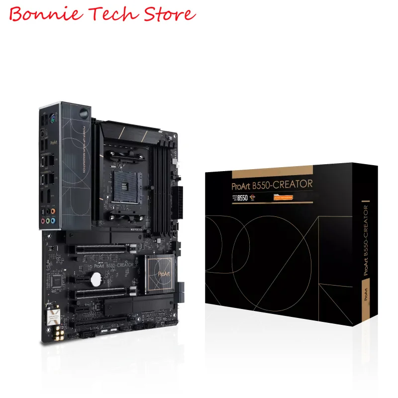 ProArt B550-CREATOR ,B550 Ryzen AM4 ATX Motherboard of Content Creator, Supporting PCIe 4.0 and Dual Thunderbolt 4 Type-C
ProArt B550-CREATOR ,B550 Ryzen AM4 ATX Motherboard of Content Creator, Supporting PCIe 4.0 and Dual Thunderbolt 4 Type-C