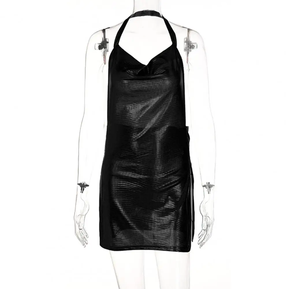 Sexy Dress Low Collar Above Knee Length Lightweight Sexy Bright Color Halter Mini Dress Summer Dress Streetwear
Sexy Dress Low Collar Above Knee Length Lightweight Sexy Bright Color Halter Mini Dress Summer Dress Streetwear