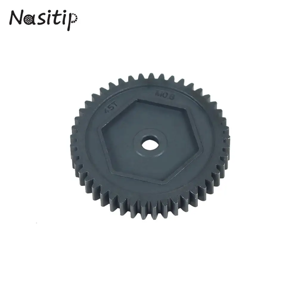 NASITIP Harden Steel Spur Gear 45T 0.8M 32P #8053 11T Motor Teeth for 1/10 RC Model Crawler TRX-4 TRX4 TRX-6
NASITIP Harden Steel Spur Gear 45T 0.8M 32P #8053 11T Motor Teeth for 1/10 RC Model Crawler TRX-4 TRX4 TRX-6
