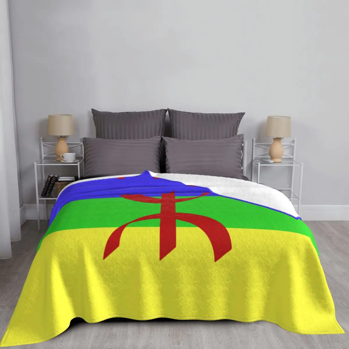 Flag Of Amazigh Blanket Coral Fleece Plush Decoration Drapeau Amazigh Berber Soft Throw Blanket for Home Bedding Throws 
Flag Of Amazigh Blanket Coral Fleece Plush Decoration Drapeau Amazigh Berber Soft Throw Blanket for Home Bedding Throws