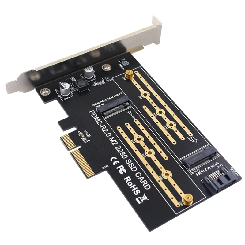 Адаптер NGFF NVME к PCIE 4X/8X/16X, Поддержка жесткого диска 2230/2242/2260/2280 NGFF/NVME, двойной интерфейс, плата адаптера SSD
Адаптер NGFF NVME к PCIE 4X/8X/16X, Поддержка жесткого диска 2230/2242/2260/2280 NGFF/NVME, двойной интерфейс, плата адаптера SSD