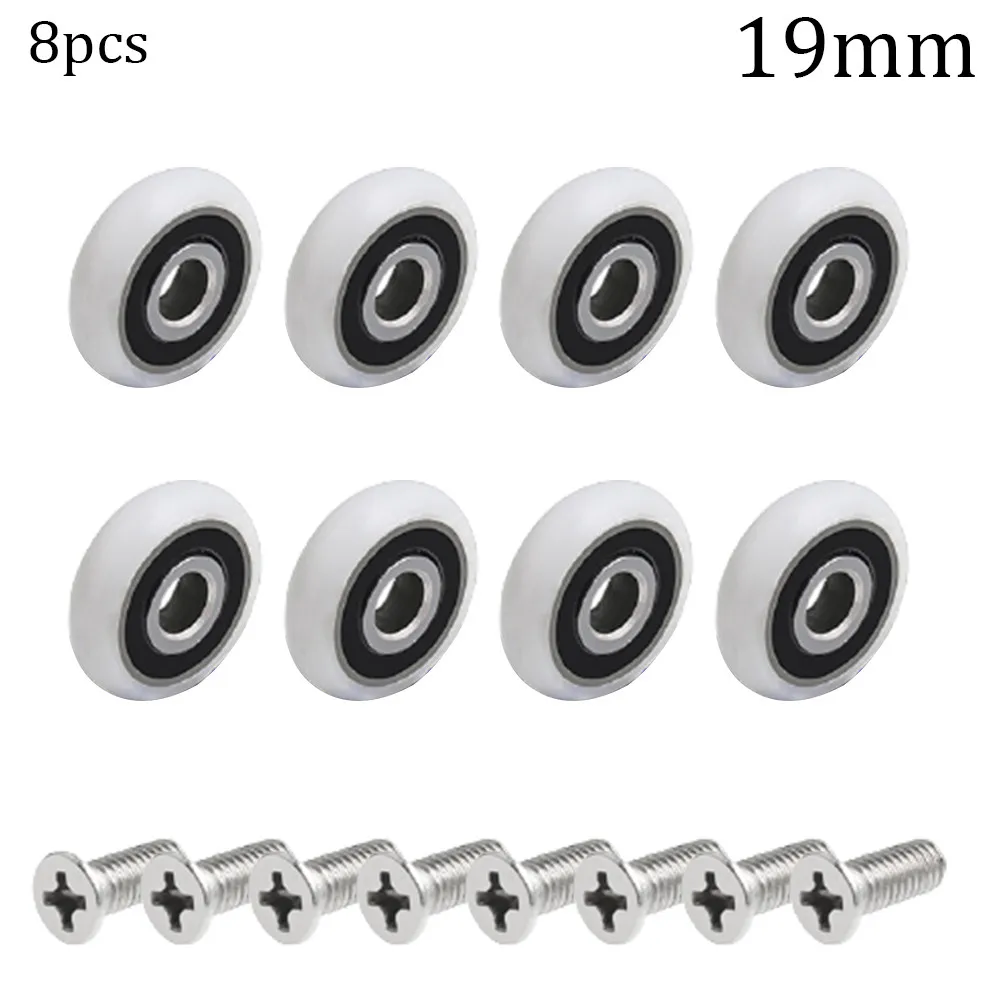 8Pcs Shower Door Rollers Kit Replacement Shower Door Roller Stainless Steel Screws 19/23/25mm Wheel Diameter Bathrooom Door Part
8Pcs Shower Door Rollers Kit Replacement Shower Door Roller Stainless Steel Screws 19/23/25mm Wheel Diameter Bathrooom Door Part