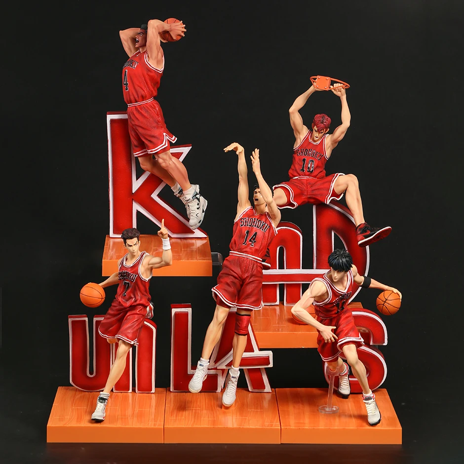 Slam Dunk Hanamichi Sakuragi Rukawa Kaede Mitsui Hisashi Miyagi Ryota Akagi Takenori Complete Figure Excellent Model Statue
Slam Dunk Hanamichi Sakuragi Rukawa Kaede Mitsui Hisashi Miyagi Ryota Akagi Takenori Complete Figure Excellent Model Statue