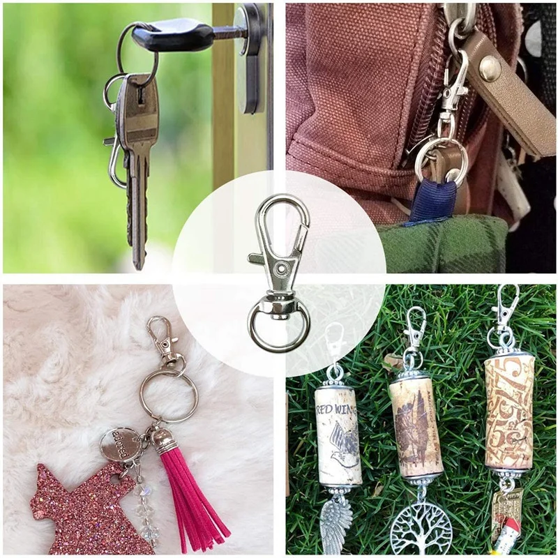 50Pcs/Lot Fashion Bag Clasps Lobster Swivel Keychain Trigger Clips Snap Hook Keyring Holder Jewelry Accessories
50Pcs/Lot Fashion Bag Clasps Lobster Swivel Keychain Trigger Clips Snap Hook Keyring Holder Jewelry Accessories