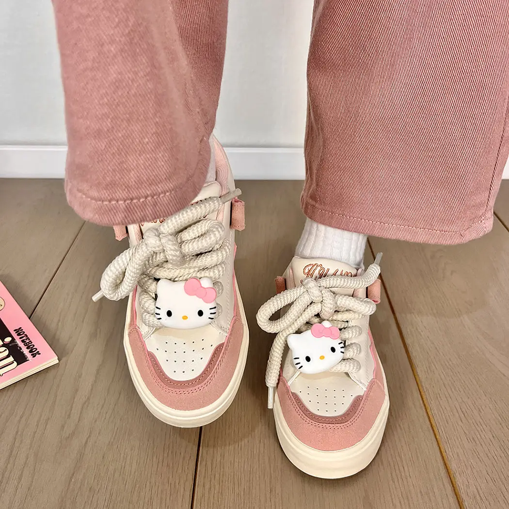 Kawaii Sanrio Hello Kitty Cute Cartoon Women's Shoes High-Value Bread Shoes Thick-Soled All-Match Sneakers Spring Autumn New
Kawaii Sanrio Hello Kitty Cute Cartoon Women's Shoes High-Value Bread Shoes Thick-Soled All-Match Sneakers Spring Autumn New