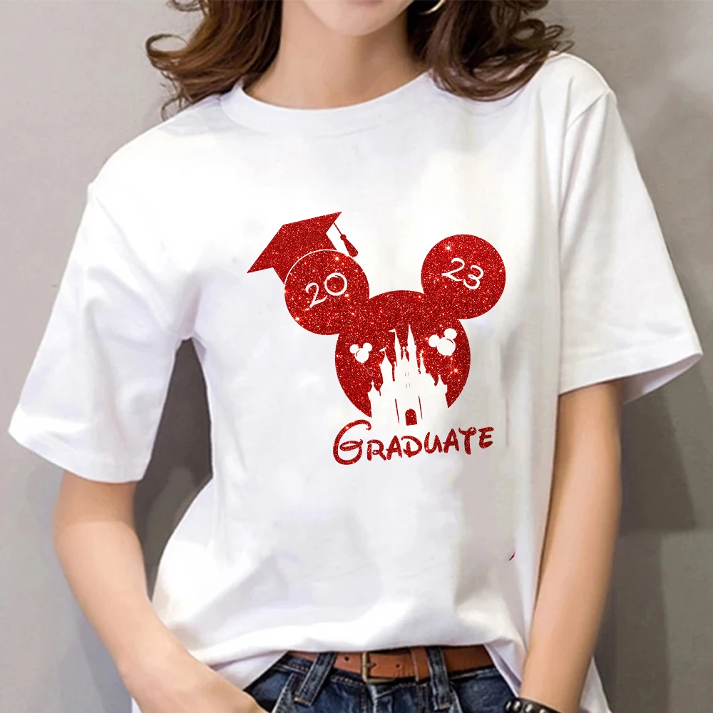 2023 Disney Mickey Graduate Print T-shirts Harajuku Hipster High Street Women's Clothes Spring Summer Casual Travel Tops Shirt 
2023 Disney Mickey Graduate Print T-shirts Harajuku Hipster High Street Women's Clothes Spring Summer Casual Travel Tops Shirt