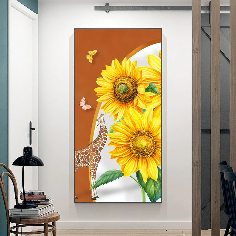 Sunflower Watercolor Plant Canvas Painting with Frame Living Room Poster Orange Modern Art Abstract Wall Picture Home Decor
Sunflower Watercolor Plant Canvas Painting with Frame Living Room Poster Orange Modern Art Abstract Wall Picture Home Decor