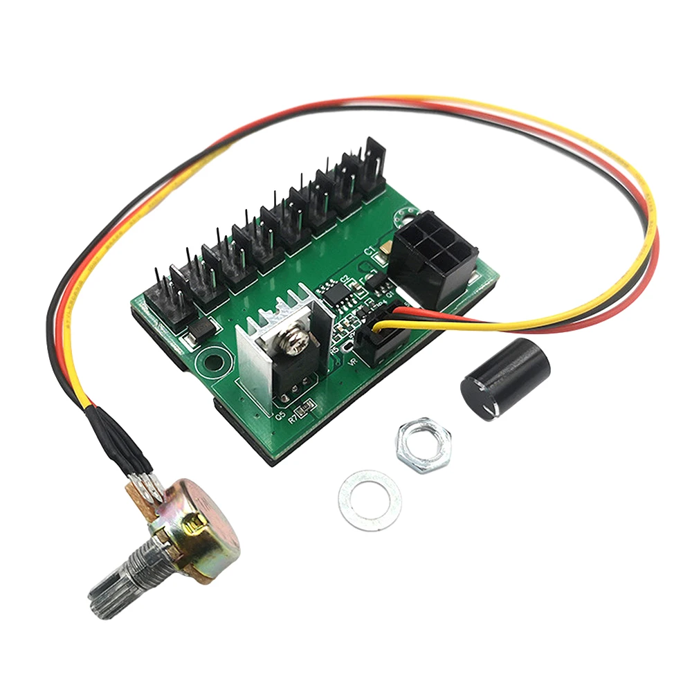 Aideepen 8-канальный контроллер скорости вентиляторов DC 12V
Aideepen 8-канальный контроллер скорости вентиляторов DC 12V