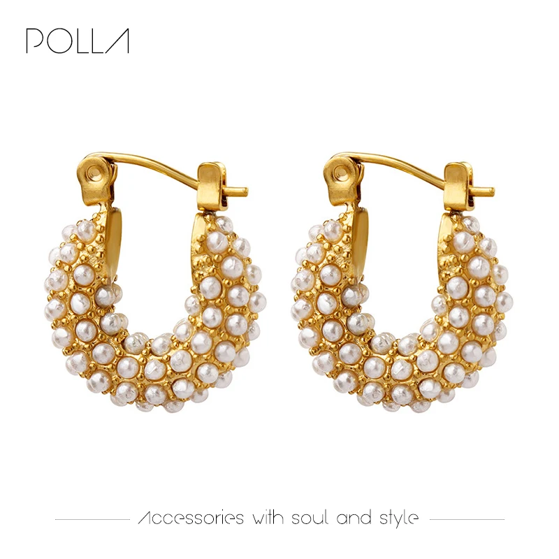 French Style Baroque Imitation Pearl Temperament Geometric U-Shape Hoop Earring For Women's Fashion Versatile 2023 New Jewelry
French Style Baroque Imitation Pearl Temperament Geometric U-Shape Hoop Earring For Women's Fashion Versatile 2023 New Jewelry