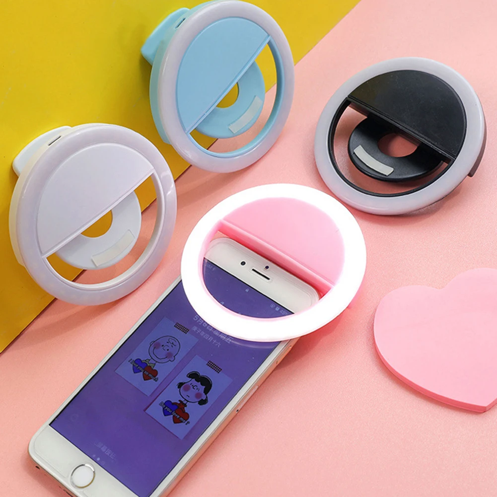 Universal Selfie Lamp Mobile Phone Lens Portable Ring LED Camera Ring Clip Light USB Charging Convenient Anti-slip Smat Design
Universal Selfie Lamp Mobile Phone Lens Portable Ring LED Camera Ring Clip Light USB Charging Convenient Anti-slip Smat Design