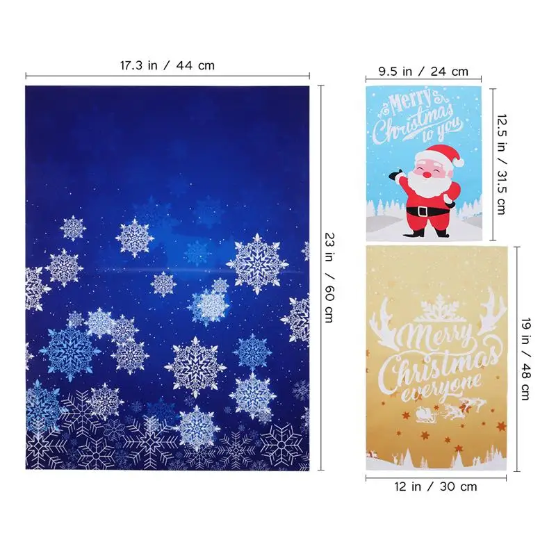 30PCS Christmas Gift Drawstring Bags Christmas Goodie candy Bags Gift Wrapping Bags Aluminium Film Opp Bags 6 Patterns 3 Sizes 
30PCS Christmas Gift Drawstring Bags Christmas Goodie candy Bags Gift Wrapping Bags Aluminium Film Opp Bags 6 Patterns 3 Sizes