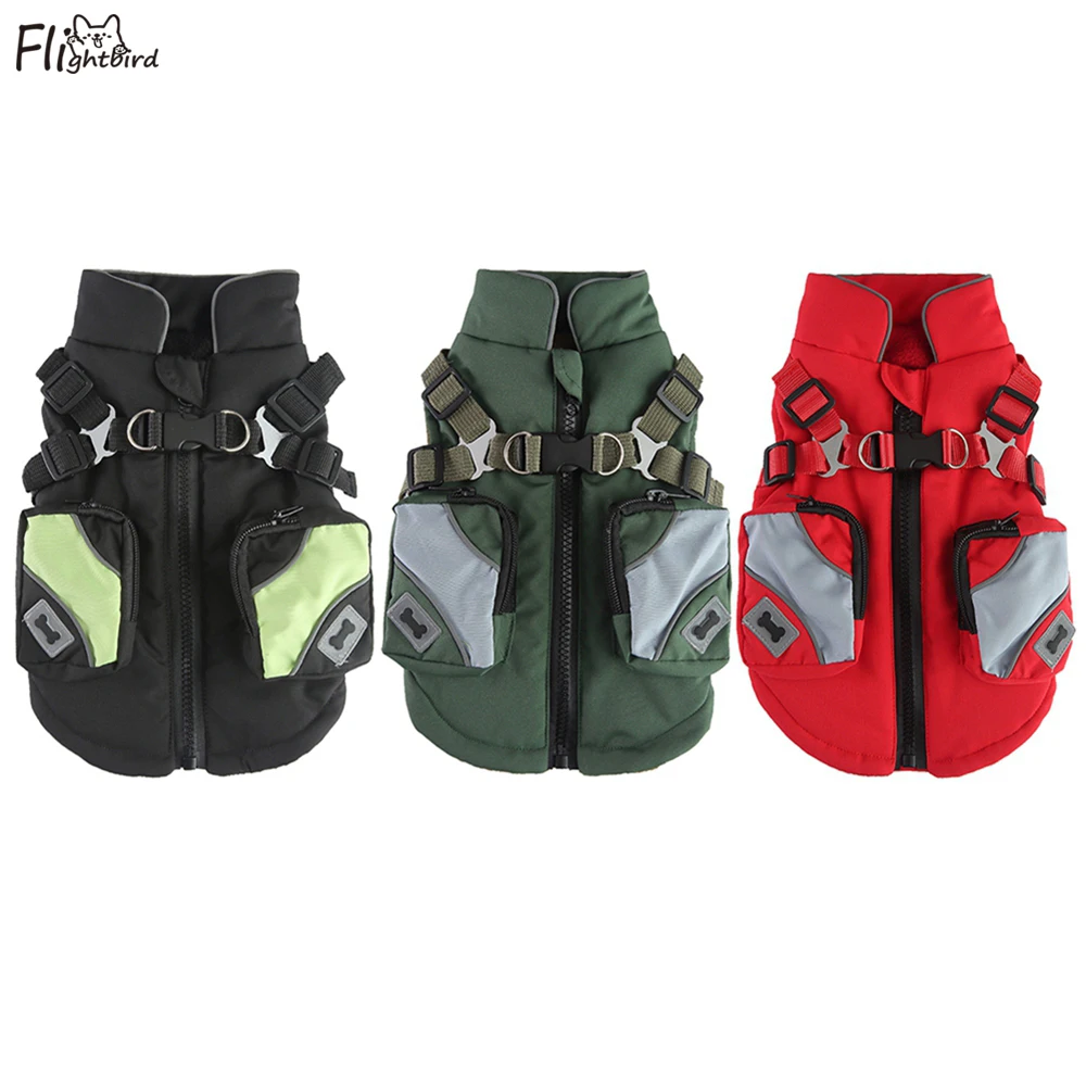 Winter Pet Dog Jacket With Harness Waterproof Warm Dog Clothes For Small Medium Dog Coat Vest Chihuahua French Bulldog Outfits
Winter Pet Dog Jacket With Harness Waterproof Warm Dog Clothes For Small Medium Dog Coat Vest Chihuahua French Bulldog Outfits