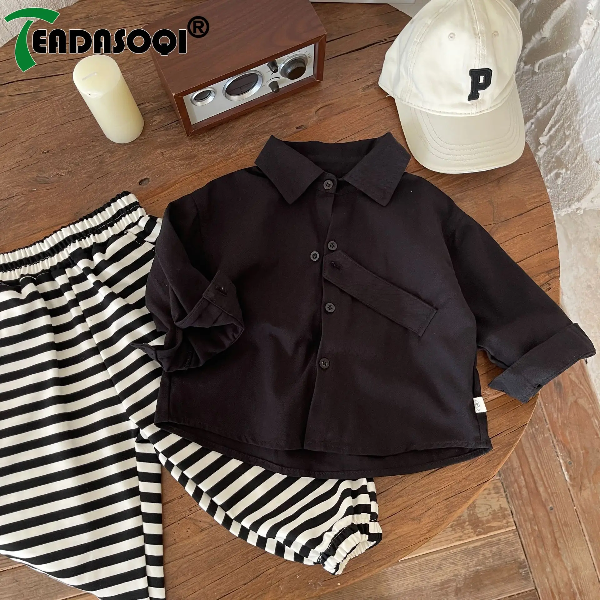 2023 Autumn Kids Baby Boy Solid Color Single-breasted Top Loose Shirts Children Fashion 100% Cotton Clothing
2023 Autumn Kids Baby Boy Solid Color Single-breasted Top Loose Shirts Children Fashion 100% Cotton Clothing