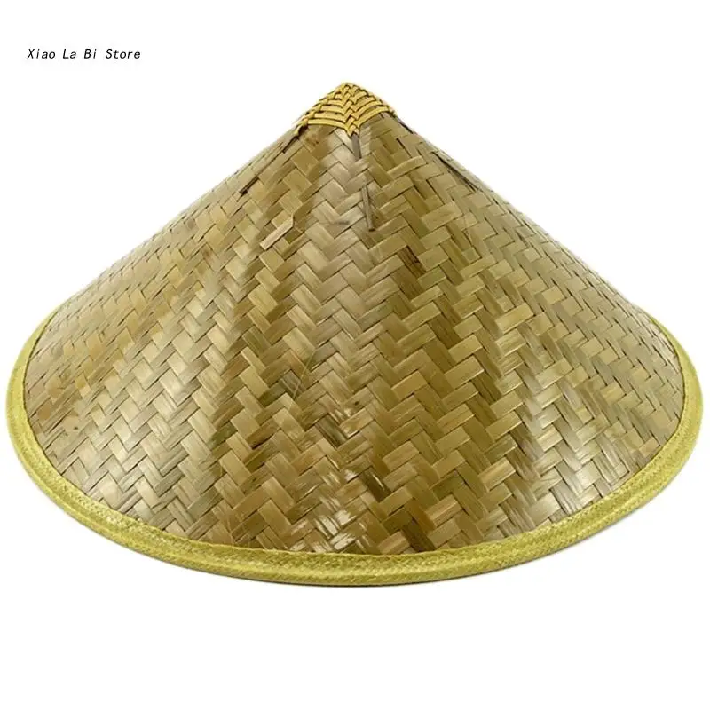 

Бамбуковая Шляпа XXFD, азиатская шляпа, стандартная Коническая Шляпа, шляпы для рисовых фермеров, плетеная вручную соломенная шляпа для путешествий для взрослых, шляпа Coolie