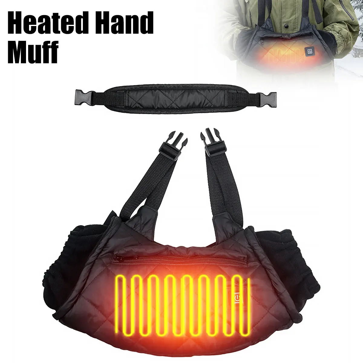Heated Hand Muff Electric Hand Warmer Pouch USB Charging Hand Warming Muff Adjustable Winter Hand Warmer with 3 Heating Setting
Heated Hand Muff Electric Hand Warmer Pouch USB Charging Hand Warming Muff Adjustable Winter Hand Warmer with 3 Heating Setting