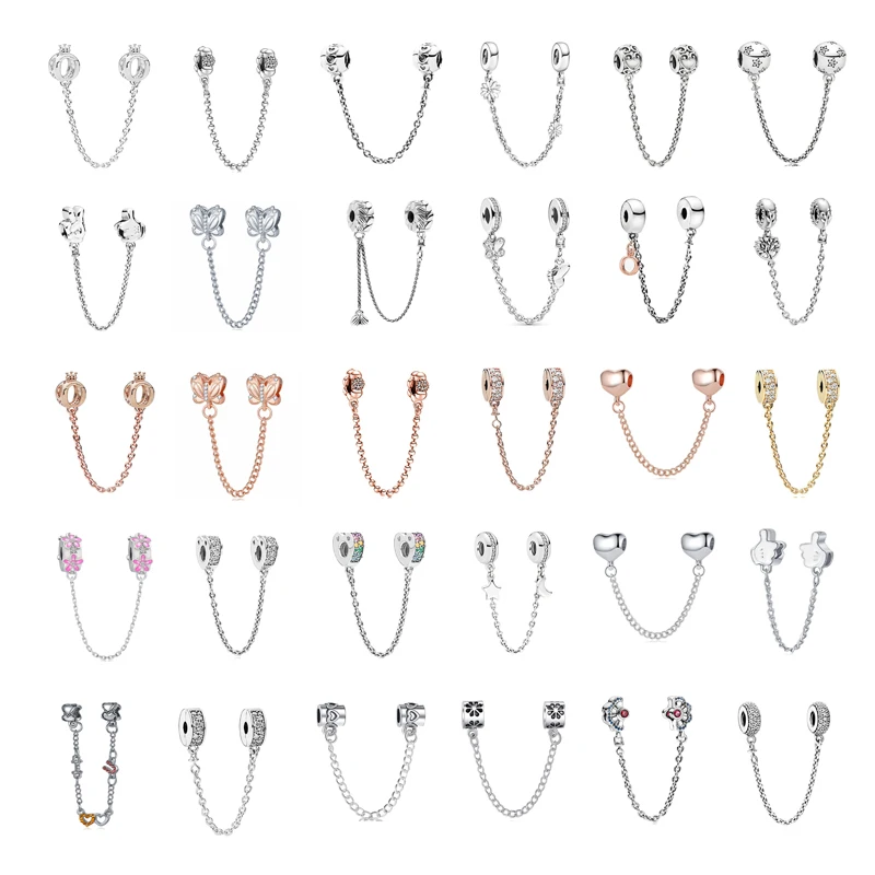 New fashion, original and exquisite flower, star moon safety chain, suitable for the original Pandora lady jewelry gift
New fashion, original and exquisite flower, star moon safety chain, suitable for the original Pandora lady jewelry gift