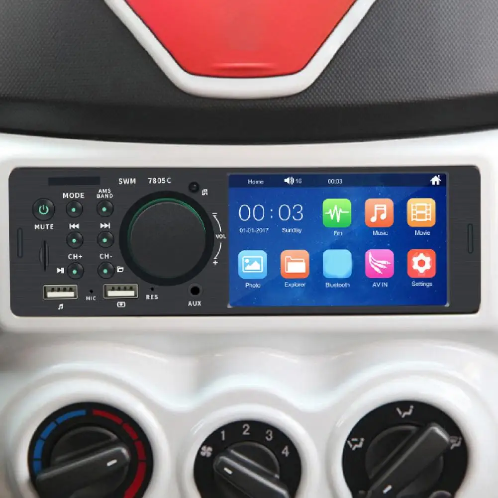 HD Bluetooth Touch Screen for Vehicles USB Auto Player Car Player Stereo MP5 7805C 4inch Usb Fast Charge Dual Hands-free
HD Bluetooth Touch Screen for Vehicles USB Auto Player Car Player Stereo MP5 7805C 4inch Usb Fast Charge Dual Hands-free