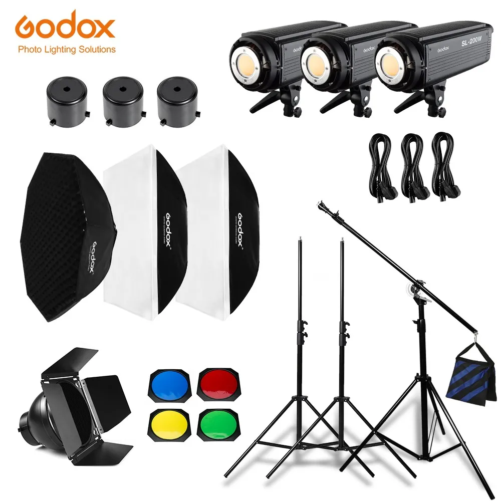Godox SL-200W Continuous Light Studio LED Light With Softbox+Light Stand+Heavy Photography Boom Arm For Professional Photography
Godox SL-200W Continuous Light Studio LED Light With Softbox+Light Stand+Heavy Photography Boom Arm For Professional Photography